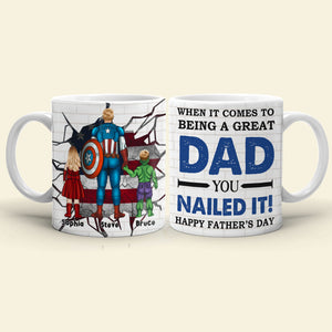 Great Dad Personalized Mug, Gift For Father's Day-5OHPO260423 - Coffee Mug - GoDuckee