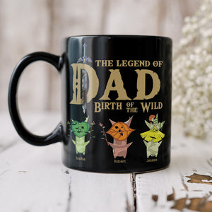 The Legend Of Dad 04NAQN300523 Personalized Coffee Black Mug - Coffee Mug - GoDuckee