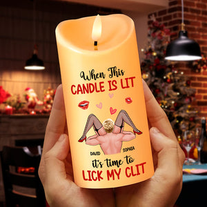 Personalized Gifts For Couple LED Candle, Naughty Couple Christmas 01XQTN251024HH - Led Candle - GoDuckee