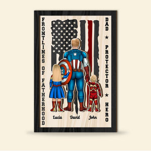 Father's Day Personalized Wood Sign 02DNHN270423TM - Wood Sign - GoDuckee