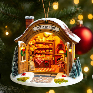 Bakery House Christmas Ornament Personalized Gifts for Bakers 02PGDT080825 - Ornament - GoDuckee