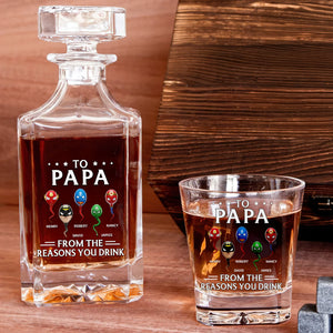 Super Sperm Whiskey Decanter Set Personalized Gifts For Dad 04OHDT220525 - Whiskey Bottle - GoDuckee