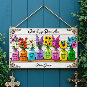 Thank You God Wood Sign Personalized Gifts for Christians 03HUDT120625 - Wood Sign - GoDuckee