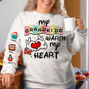 Personalized Gifts For Grandma 3D Shirt 01ohpu190225 Grandkids Warm My Heart - AOP Products - GoDuckee