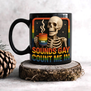 Skeleton LGBT Mug - Personalized Gifts For LGBT 02totn310525 - Coffee Mug - GoDuckee