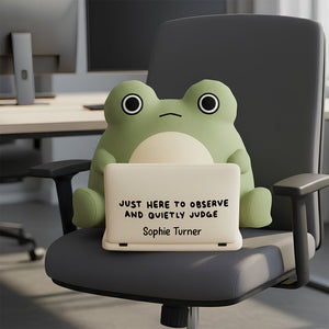 Frog Coworker Pillow Personalized Gifts For Coworker 07KIDT201125 - Pillow - GoDuckee