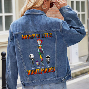 Personalized Gifts For Mom Denim Jacket Mother Of Little Nightmares 03ohtn010424 - Denim Jacket - GoDuckee