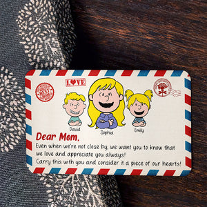 Personalized Gifts For Mom Aluminum Wallet Card 03kaqn150125hh Letter To Mom - Wallet Card - GoDuckee
