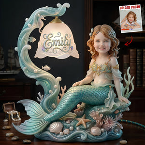 Cute Mermaid Princess Light Box - Personalized Custom Photo Gift For Kids 02NADT190326 - Light Box - GoDuckee