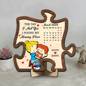 Personalized Gifts For Couple Wood Sign 02xqtn161224hg Found My Missing Piece - Wood Sign - GoDuckee