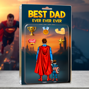 Super Dad Plaque - Personalized Gifts For Dad 01hupu300425pa - Shaped Plaques - GoDuckee