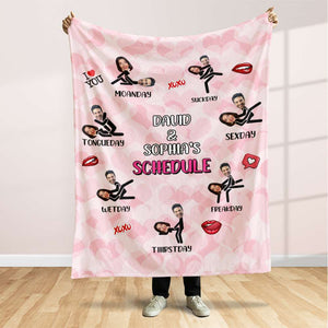 Personalized Custom Photo Gifts For Couple Blanket Naughty Couple 04TOMH181224 - Blanket - GoDuckee