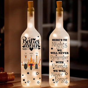 Personalized Gifts For Friend Bottle Lamp Besties Forever 02HUDT190225HH - Bottle Lamp - GoDuckee