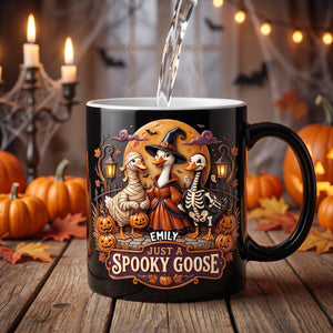 Just A Spooky Goose Magic Mug - Personalized Halloween Gifts 05todh170826 - Coffee Mug - GoDuckee