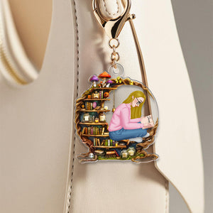 Personalized Gifts For Girl Book Lovers Keychain 02NAMH280225HG - Keychains - GoDuckee