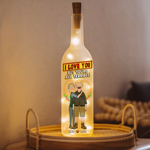 Personalized Gifts For Couple Bottle Lamp I Love You 03ohpu130225hg - Bottle Lamp - GoDuckee