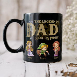 Heart Of The Family 03NAQN060623 Personalized Family Coffee Black Mug - Coffee Mug - GoDuckee