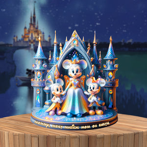 Personalized Gifts For Magical Mom Acrylic Plaque, Most Magical Mom On The Earth - Shaped Plaques - GoDuckee