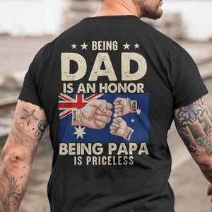 Being Dad Is An Honor Personalized Shirt Gift For Dad - Shirts - GoDuckee