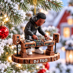 DJ Acrylic Ornament - Personalized Gifts For Christmas 04naqn100926 - Ornament - GoDuckee
