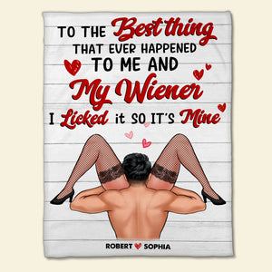 Romantic Couple, Love You Forever, Personalized Blanket, Gifts For Couple - Blanket - GoDuckee