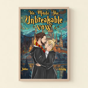 We Made The Unbeakable Vow, Couple Gift, Personalized Light Picture Frame, Wizard Couple Light Frame 01NAHN170823TM - Poster & Canvas - GoDuckee