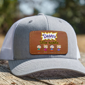 Personalized Gifts For Dad Leather Patch Hat 01naqn170524hh Father's Day - Caps - GoDuckee