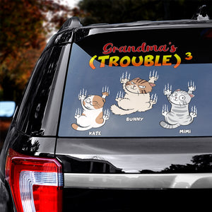 Personalized Gifts For Cat Car Decal 04ohpu200624 - Decal Sticker - GoDuckee