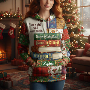 Book Lover Girl Hoodie Personalized Gifts For Book Lovers 03tgtn191125 - AOP Products - GoDuckee