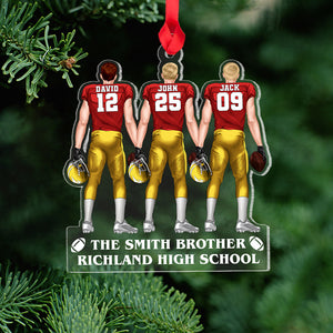 Football Team Personalized Ornament, Gift For Football Lovers - Ornament - GoDuckee