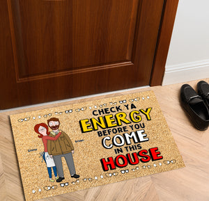 Personalized Gifts For Couple Doormat Funny Hugging Couple 03OHLU110225HG - Doormat - GoDuckee