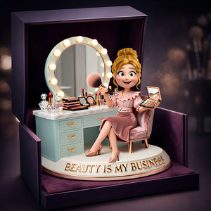 Dressing Table Acrylic Plaque - Personalized Makeup Artist Gifts 02PGDT230226 - Shaped Plaques - GoDuckee