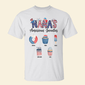 Nana's American Sweeties- Gift For Grandma- Personalized Shirt -Grandma Shirt - Shirts - GoDuckee