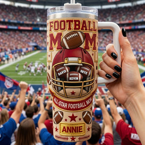 Football Mom 40oz Tumbler - Personalized Gifts For Mother's Day 03tyta210426 - Tumbler Cup - GoDuckee