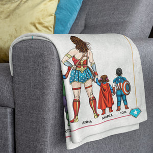 Best Mom Ever, Family Blanket, Personalized Blanket, Mother's Day Gift For Mom - Blanket - GoDuckee