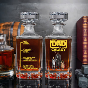 Galaxy Dad Whiskey Bottle - Personalized Gift For Dad 01TOTN060525HHHG - Whiskey Bottle - GoDuckee
