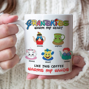 Personalized Gift For Mom Coffee Mug Kids With Warm Heart 02OHLU100125 - Coffee Mug - GoDuckee
