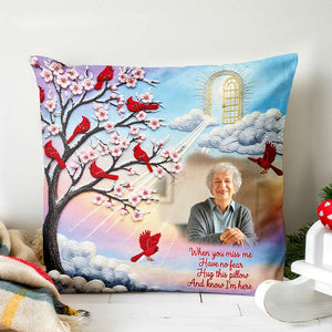 Memorial Square Pillow - Custom Photo Gifts For Heaven 03nalu140625 - Pillow - GoDuckee