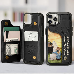Personalized Gifts For Horse Lovers Leather Flip Wallet Phone Case 05tgqn260225tm - Phone Case - GoDuckee