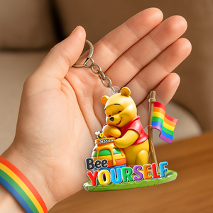 Bee Yourself Keychain - Personalized Gifts For LGBT 03hupu270525 - Keychains - GoDuckee