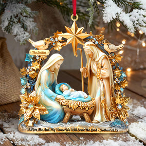 Faithful Nativity Acrylic Ornament - Personalized Gifts For Family 02TGMG031125 - Ornament - GoDuckee
