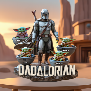 Personalized Gifts For Dad Plaque, Best Dad In The Galaxy 02qhpu110425 - Shaped Plaques - GoDuckee