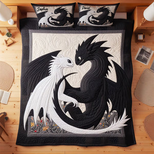 Personalized Gifts For Couple Quilt Bedding Set Special Line 04TGDT130125 - Blanket - GoDuckee
