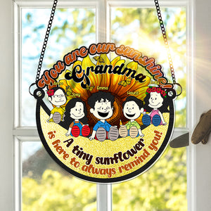 Personalized Gifts For Grandma Window Hanging Suncatcher, Adorable Sunshine Grandkids 05KALU100325PA - Ornament - GoDuckee