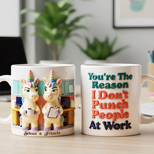 Unicorn Coworker Coffee Mug - Personalized Gifts For Coworker 02nata221225 - Coffee Mug - GoDuckee
