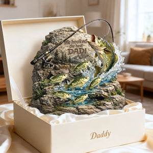 We Hooked The Best Daddy Acrylic Plaque - Personalized Gifts For Dad 02TOMG270226 - Shaped Plaques - GoDuckee