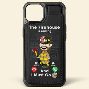 Personalized Gifts For Firefighter Leather Flip Wallet Phone Case 07ohqn210225hg - Phone Case - GoDuckee