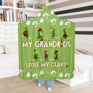Personalized Christmas Gifts For Grandma Wearable Blanket Hoodie 02kalu111124 - Blanket - GoDuckee