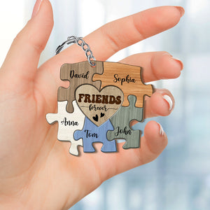 Friends Forever Personalized Keychain Gift For Friend - Keychains - GoDuckee