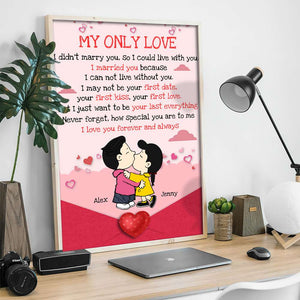 Personalized Gifts For Cartoon Lover Canvas Poster Couple Valentine 04XQMH051224HG - Poster & Canvas - GoDuckee